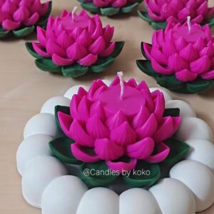 Decorative Flower Candle